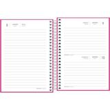 AGENDA ESPIRAL PEPPER ROSA M4