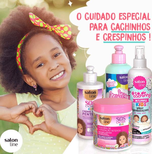 Mascara Para Cabelo Salon Line Sos Cachos Kids 500g A Linha S O S Kids Veio Para Ajudar As Mamaes E Os Papais A Deixar A Hora Do Banho Muito Mais T