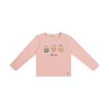 Blusa Manga Longa Infantil Gatinhos Trick Nick Rosa 1
