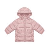 Jaqueta Puffer Infantil Com Capuz Trick Nick Rosa G