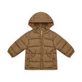 Jaqueta Puffer Infantil Com Capuz Trick Nick Marrom 3
