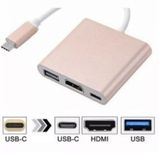 Adaptador Type-c Macho para Usb 3.0, Hdmi e Usb-c Femea Usb 3.1