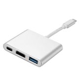 Adaptador Conversor Type-c 3.1 para USB 3.1 USB 3.0 e Hdmi 4k (3x1)