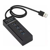 Hub Usb 3.0 4 Portas Alta Velocidade 5.0 Gbps Bm8621 Preto