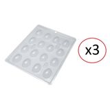Forma De Acetato Para Ovo De Pascoa De 10gr - Kit 3 Unidades