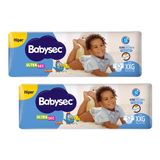 Kit 2 Fraldas Babysec Galinha Pintadinha Ultrasec Hiper Tamanho Xxg 52 Unidades Cada