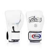 Luva de Boxe e Muay Thai Couro Fairtex Branco 12 Oz