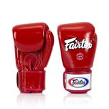 Luva de Boxe e Muay Thai Couro Fairtex Vermelho 10 Oz