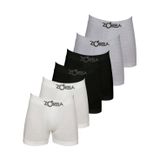 Kit Com 6 Cuecas Boxer Zorba 781