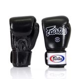 Luva de Boxe e Muay Thai Couro Fairtex Preto 12 Oz