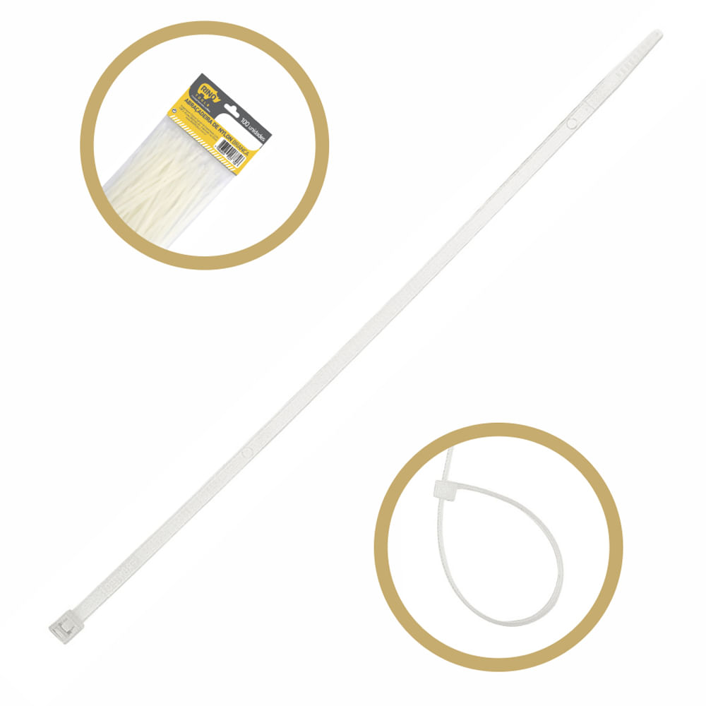 Kit Abraçadeira Presilha 140x3,5mm Branca 1.000 Unidades