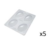 Forma De Pvc 100g Para Ovo Páscoa De Liso - Kit 5 Unidades
