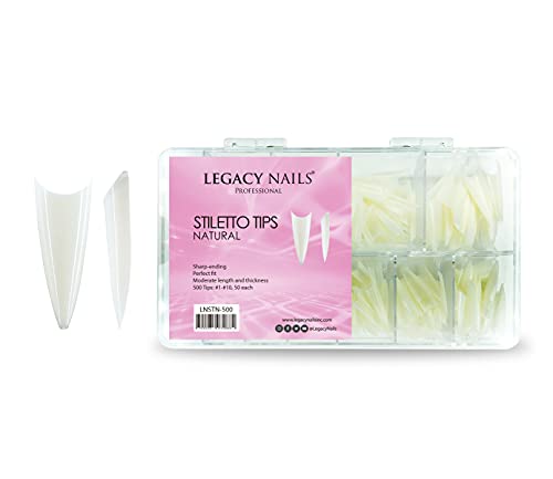 Legacy Nails Professional Nail Tips - Ideal Para Acrílico, G