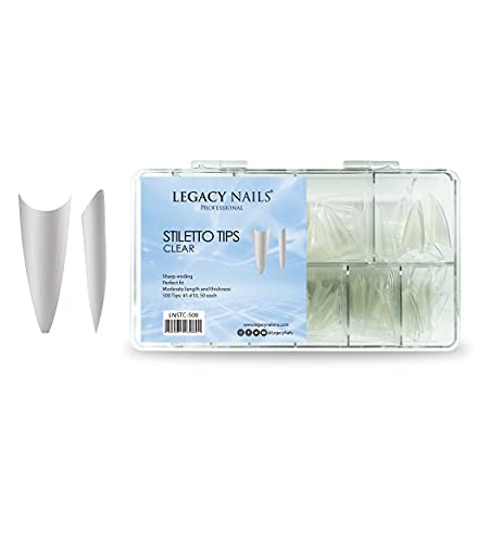 Legacy Nails Professional Nail Tips - Ideal Para Acrílico, G