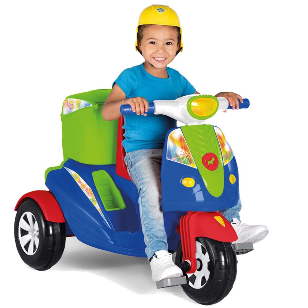 Moto Infantil de Passeio Com Pedal Calesita Duo Dois Lugares