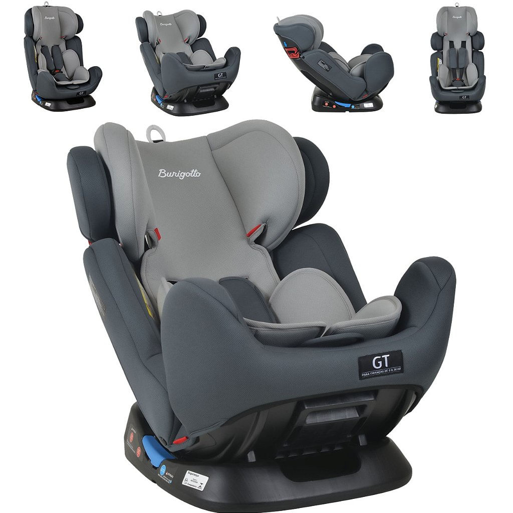 Cadeira Cadeirinha para Auto Carro Bebe Reclinável 3 Posições Shift Gray -  Burigotto