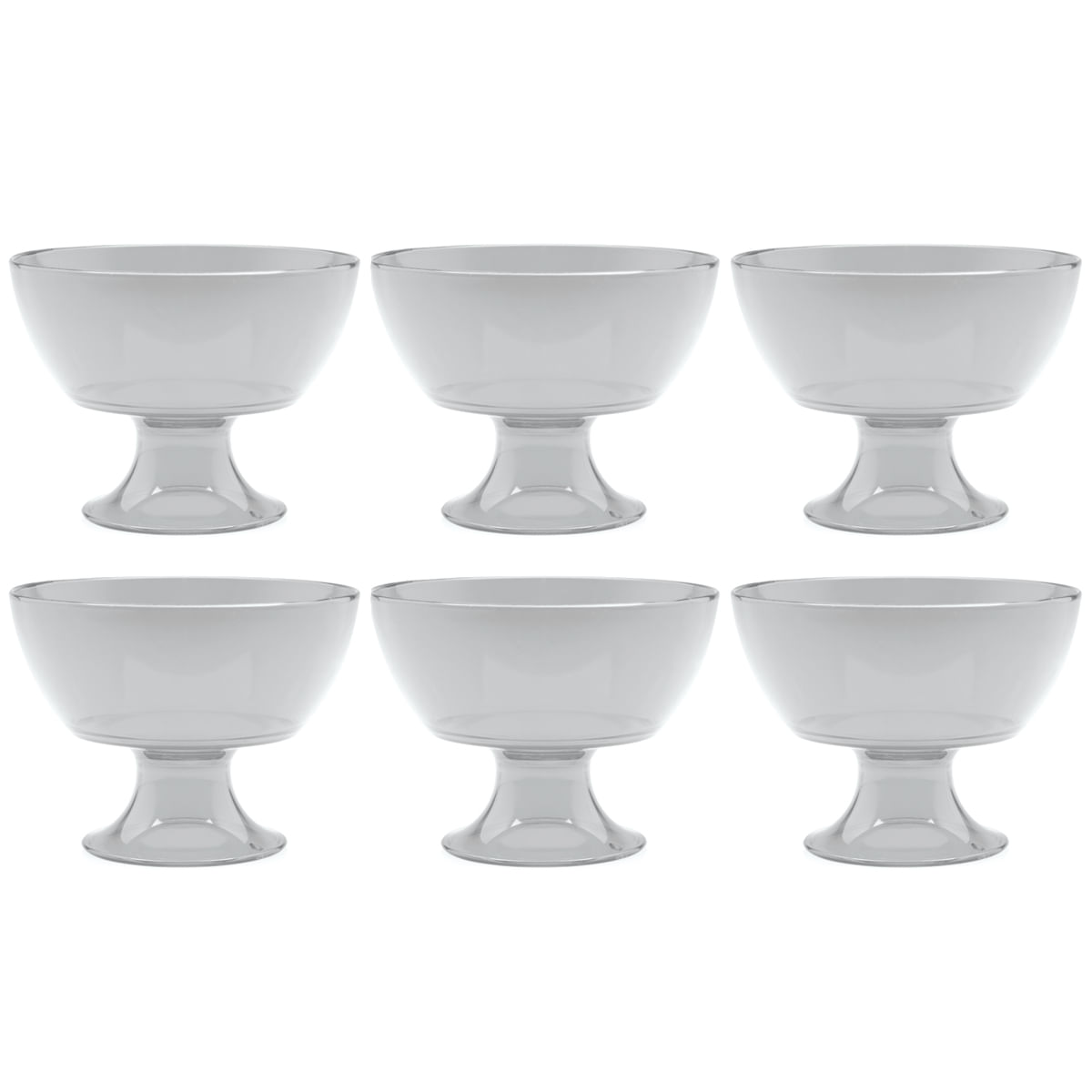 Conjunto 6 Taças De Sobremesa Pote Recipiente Para Sobremesa Natural