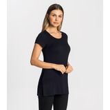 Blusa Alongada Feminina Rovitex Básicos Preto GG