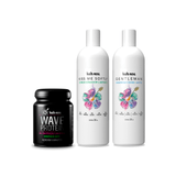 Kit Especial Shampoo Creme Gentleman + Condicionador Limpante Kiss me Softly + Máscara de Reconstrução Wave - Kah-Noa