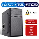 Computador Alphapc Intel Core I7 16gb Ssd240 Gb + Fonte 500w