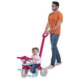 Triciclo Mototico Infantil Bandeirante Pedal Rosa 693