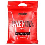 Whey 100% Pouch Morango  907g - Integralmedica