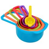 Colheres Medidoras para Receitas com 6 Unidades Plastica Coloridas