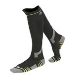 Meia De Compressao Cano Longo Dx-3 Preta - Amarelo Fluor Tamanho G2