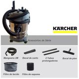 Aspirador de Pó e Líquido 20 Litros 1400W NT 2000 Inox KARCHER