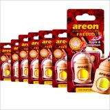 Aromatizante Areon Fresco Apple e Cinnamon 4ml - 7 Peças - Perfume Automotivo Odorizador Maçã Canela