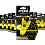 Aromatizante Mon Areon Vanilla Black - 9 Peças - Perfume Automotivo Odorizador Carro Baunilha