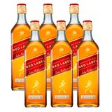 Whisky Johnnie Walker Red Label 1L 6 Unidades