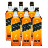 Whisky Johnnie Walker Black Label 1L 6 Unidades