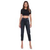 Calça Feminina Mom Jeans Black