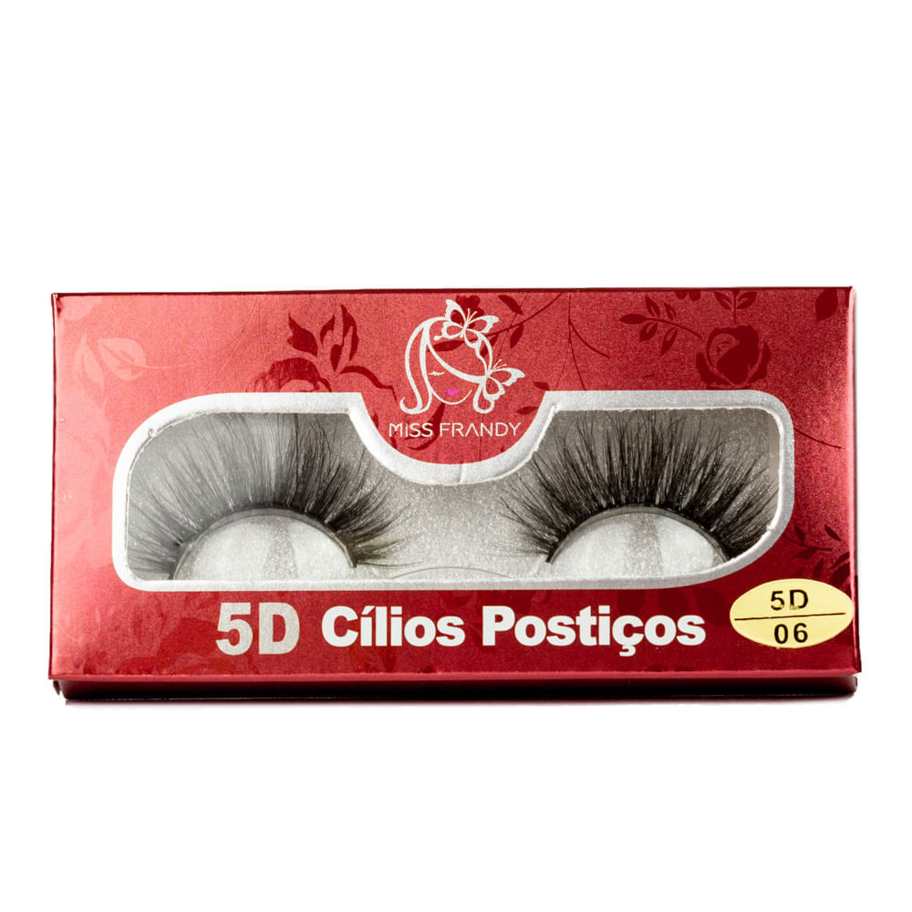 Cílios Postiços Miss Frandy 5D 06 Preto