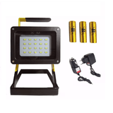 Refletor LED Holofote Recarregável 100w 3 Bateria Portátil