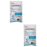 2 Un Pó Descolorante Lightner 50g Dust Free Proteína Do Leite Clareador Rápido Pelos Cabelos