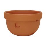 Vaso para Orquídeas Boa Nova Cerâmica Natural - Tamanho P