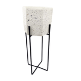 Vaso Decorativo Suporte Cimento Granilite Decor 34x14cm P