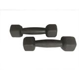 Par de Halter Revestido e Texturizado Ahead Sports 9kg Preto