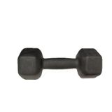 Par De Halter Dumbell Sextavado Revestido 3 Kg Preto