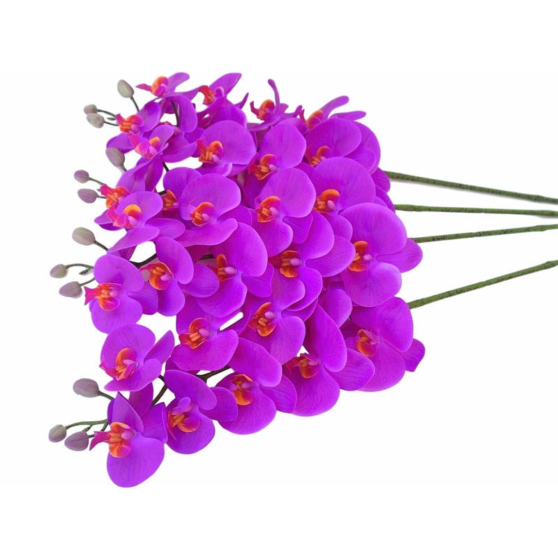 Kit 2 orquídeas Pink em silicone Toque Real..Essa linda orquídea artificial  utiliza da mais recente tecnologia 3D e tem alta simulação artificial com -  Carrefour