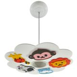 Lustre Pendente Decoração Safari Animais Quarto Bebê