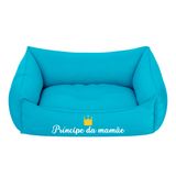 Cama Pet Para Cachorro Gato M 57x37cm Azul Príncipe Da Mamãe