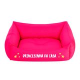 Cama Pet Cachorro Gato M 57x37cm Rosa Princesinha Da Casa