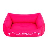 Cama Pet Para Cachorro Gato M 57x37cm Rosa Amora