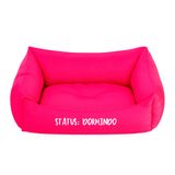 Cama Pet Para Cachorro Gato M 57x37cm Rosa Status: Dormindo