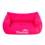 Cama Pet Para Cachorro Gato M 57x37cm Rosa Princesa