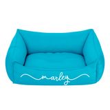 Cama Pet Para Cachorro Gato M 57x37cm Azul Marley