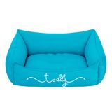 Cama Pet Para Cachorro Gato M 57x37cm Azul Toddy